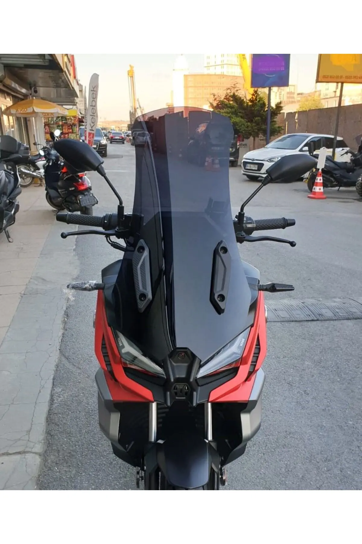 Voge SR1 ADV Ön Cam 2023-2026 Model 71cm Siyah Renkli 4mm