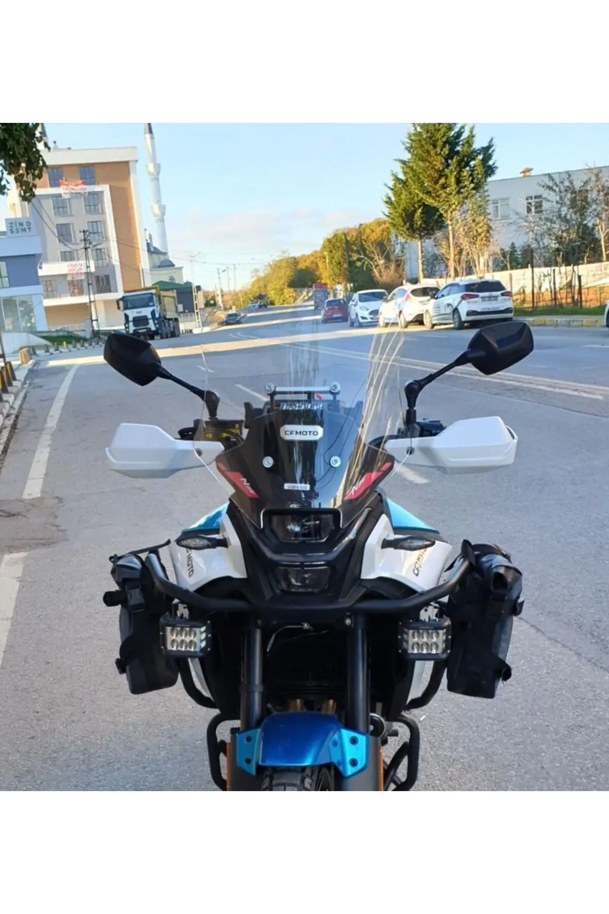 CF Moto 450 MT Ön Cam 2023-2026 Model 41cm Şeffaf Renkli 4mm