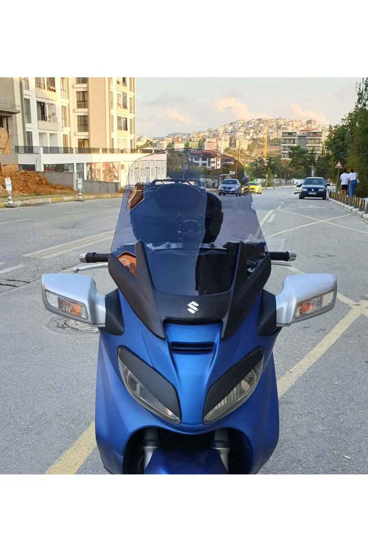 Suzuki Burgman 650 Ön Cam 2005-2008 Model 65cm Füme Renkli 4mm