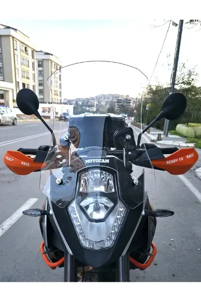 KTM 1190 Adventure Ön Cam 2008-2017 Model 56cm Şeffaf Renkli 4mm