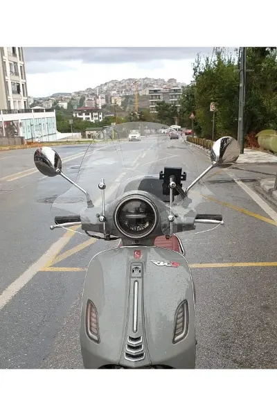 RKS Pride 125 Ön Cam 2023-2026 Model 39cm Şeffaf Renkli 4mm Elcikli APARATSIZ