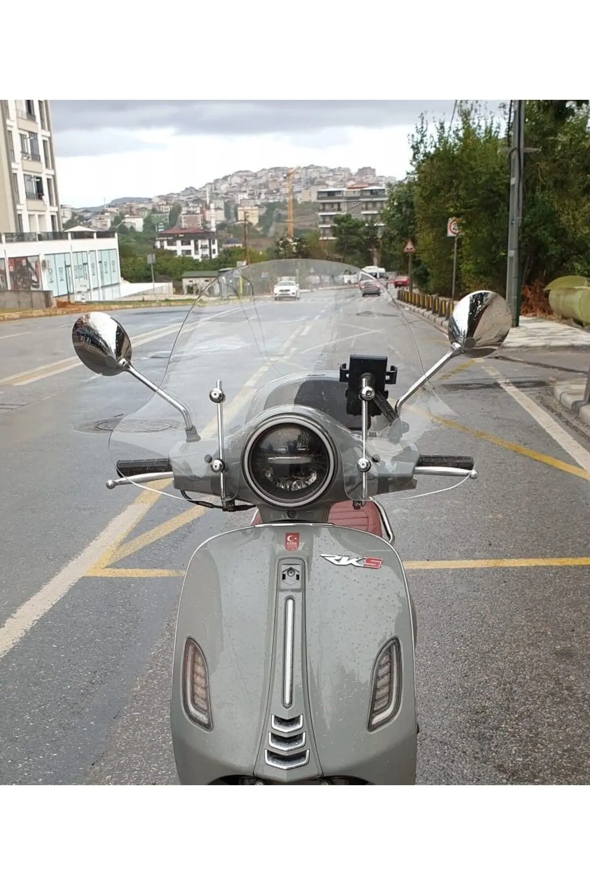 RKS Pride 125 Ön Cam 2023-2026 Model 39cm Şeffaf Renkli 4mm Elcikli APARATSIZ
