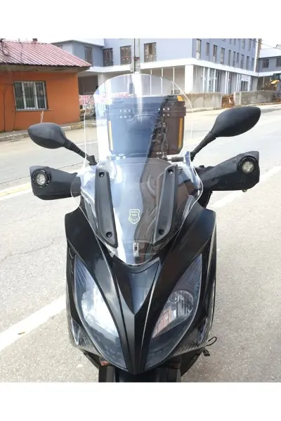 Kymco Xciting 250 R Ön Cam 2010-2011 Model 72cm Şeffaf Renkli 4mm UZUN