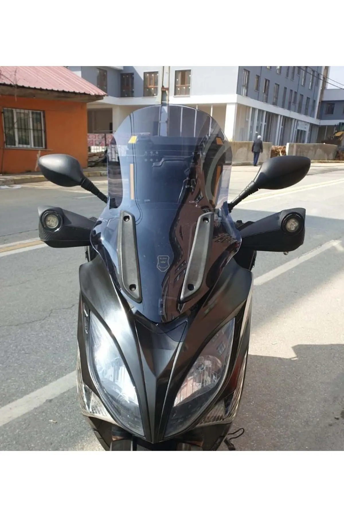 Kymco Xciting 400 İ Ön Cam 2008-2017 Model 72cm Füme Renkli 4mm UZUN