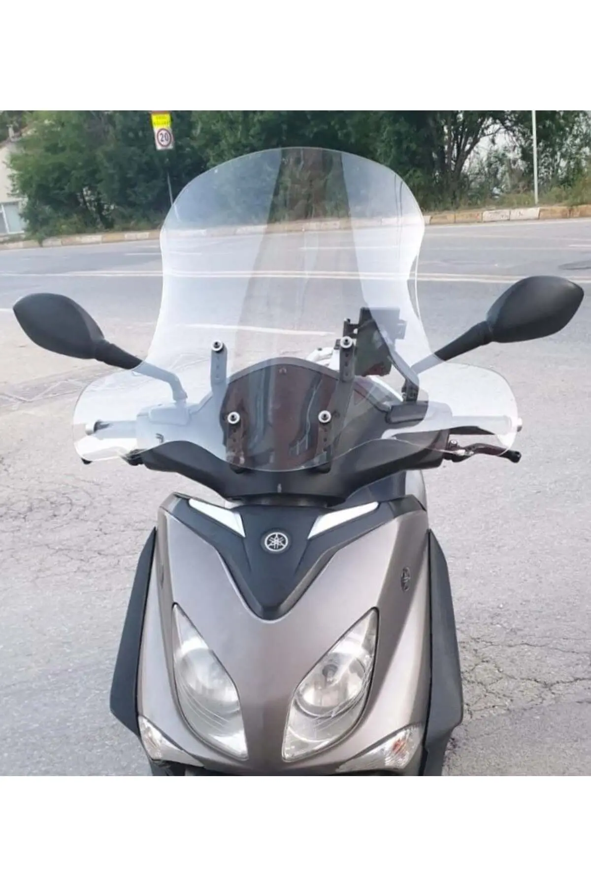 Yamaha Xenter 150 Ön Cam 2013-2016 Model 50cm Şeffaf Renkli 4mm ELCİKLİ