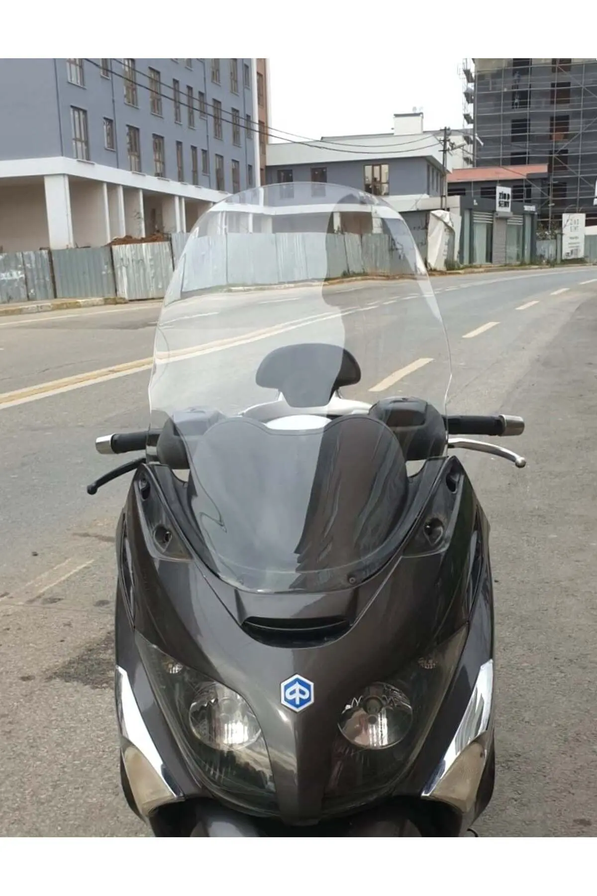 Piaggio X Evo 250 Ön Cam 2008-2016 Model 70cm Şeffaf Renkli 4mm UZUN