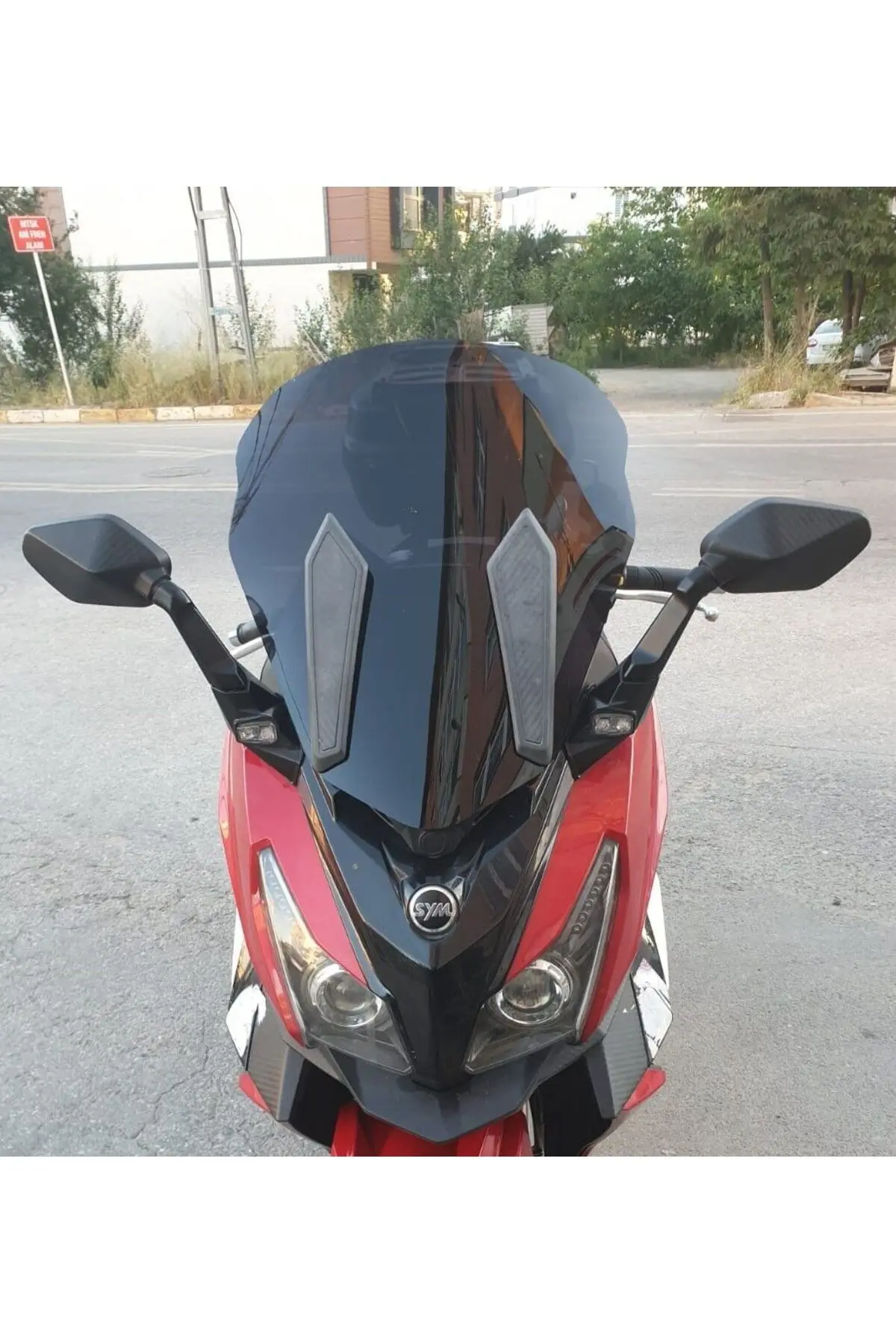 SYM Cruisym 250 İ Ön Cam 2018 Model 57cm Siyah Renkli 4mm UZUN