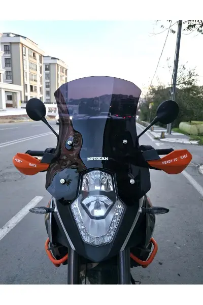 KTM 1190 Adventure Ön Cam 2008-2017 Model 56cm Siyah Renkli 4mm