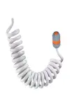 Spiral Yıkama Sulama Uzatma Hortumu Beyaz 4 Metre-4