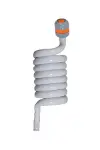 Spiral Yıkama Sulama Uzatma Hortumu Beyaz 3 Metre-3