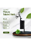 Spiral Wc Taharet Hortum Matik ve Wc Banyo Yıkama Plastik Kelepçeli Set Siyah Inci 110 Cm-1