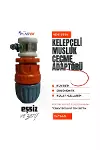 Kelepçe Adaptörlü Musluk (3/4) ve Çeşme Hortum Bağlantı Rekoru Turuncu-Gri-2