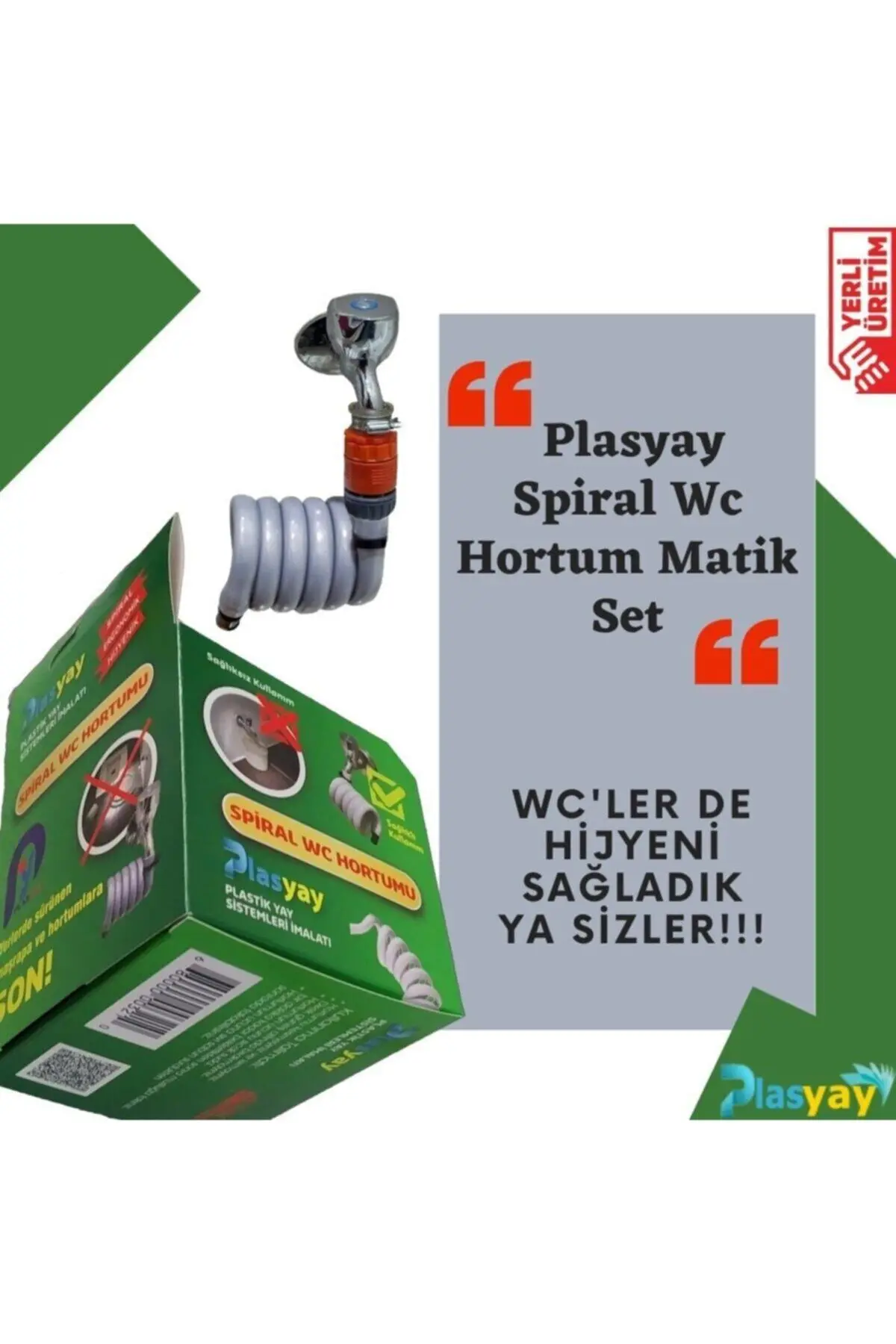 Spiral Wc Hortum Seti Özel Gri 100 CM