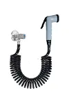 Spiral Şattaf (Bide) Başlıklı Taharet Matik 1/2 Bağlantılı  Siyah Inci 250 Cm-2