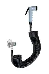 Spiral Şattaf (Bide) Başlıklı Taharet Matik 1/2 Bağlantılı  Siyah Inci 250 Cm-1
