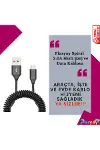 Spiral 3.0a Hızlı Şarj Ve Data Kablosu Beyaz-4