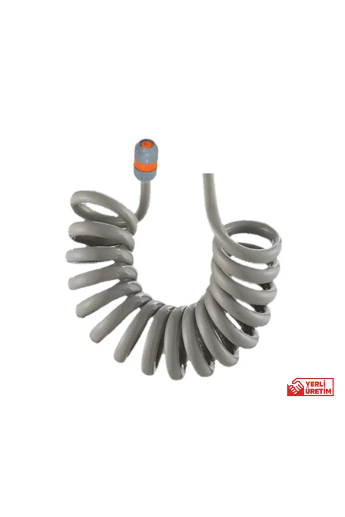 Spiral Uzatma Hortumu 2.5 Metre Gri Ve Bağlantı Aparatı