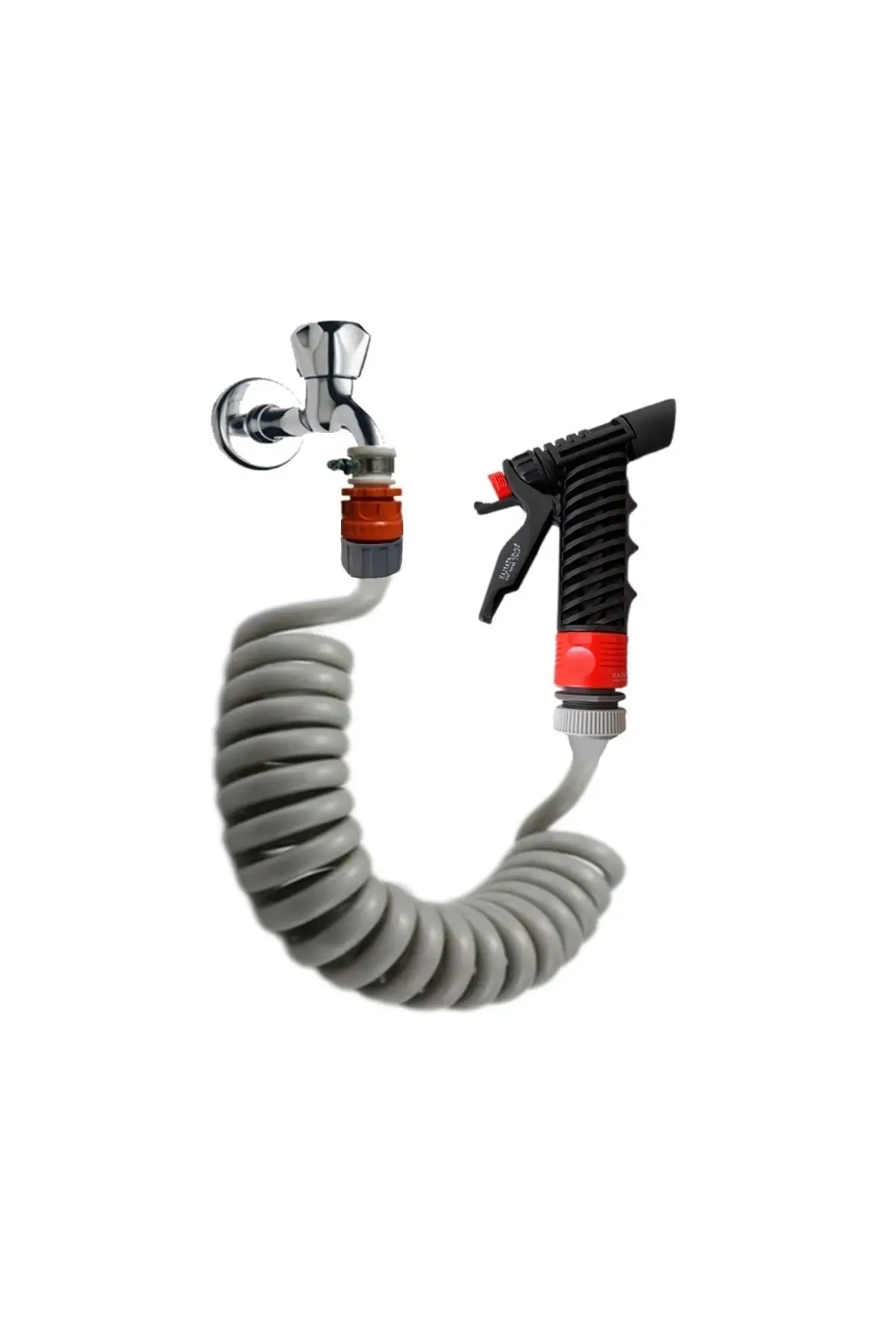 Spiral Sulama Yıkama Hortum Kelepçe Rekorlu Ve Yeni Tetikli Başlıklı Set 3.5 Metre