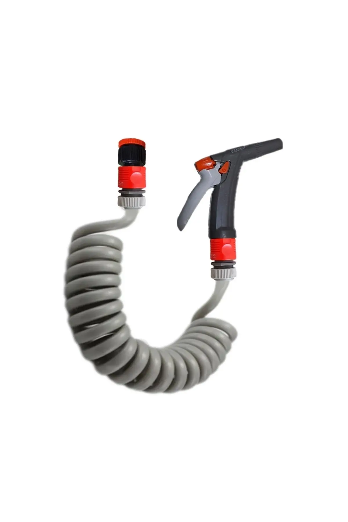 Spiral Sulama Yıkama Hortum Musluk Adaptörlü Ve Yeni Tetikli Uzun Başlıklı Set 2.5 Metre