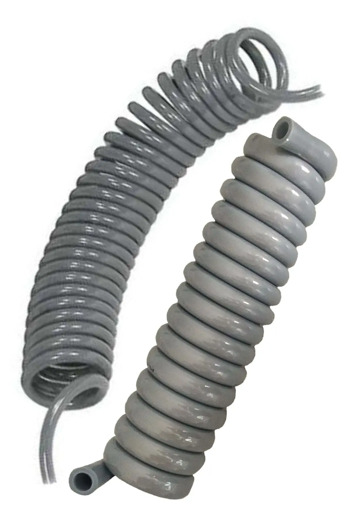 Gri Spiral Basınçlı Kompresör Hava Hortumu 8x14 mm 2.5 m
