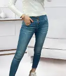 Yüksek Bel Likralı Kot Pantolon-2