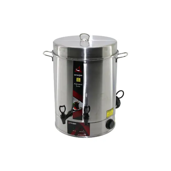 ARMAĞAN 250 BARDAK ÇAY OTOMATI ELEKTRİKLİ SEMAVER ÇAY MAKİNESİ ÇİFT MUSLUK 2500W (4745)