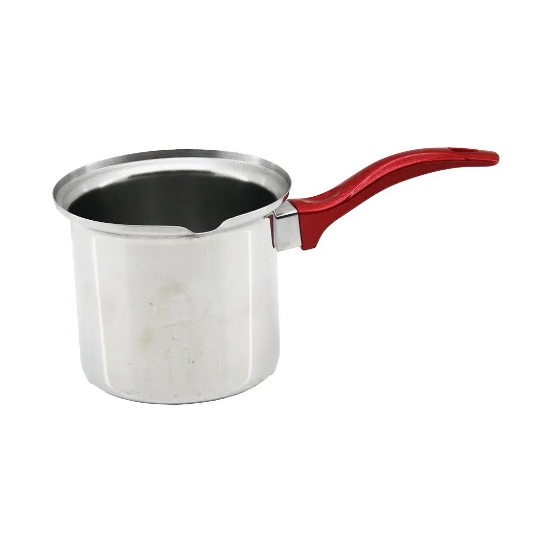 NO-6  ÇELİK CEZVE  KIRMIZI KULP (4745)