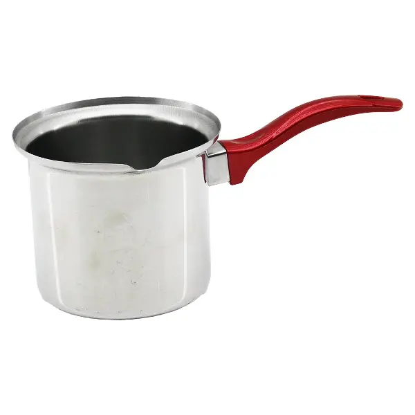NO-7  ÇELİK CEZVE  KIRMIZI KULP (4745)