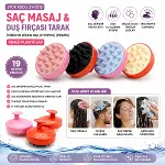 SİLİKON UÇLU PRATİK SAÇ MASAJ - DUŞ FIRÇASI (4745)-2