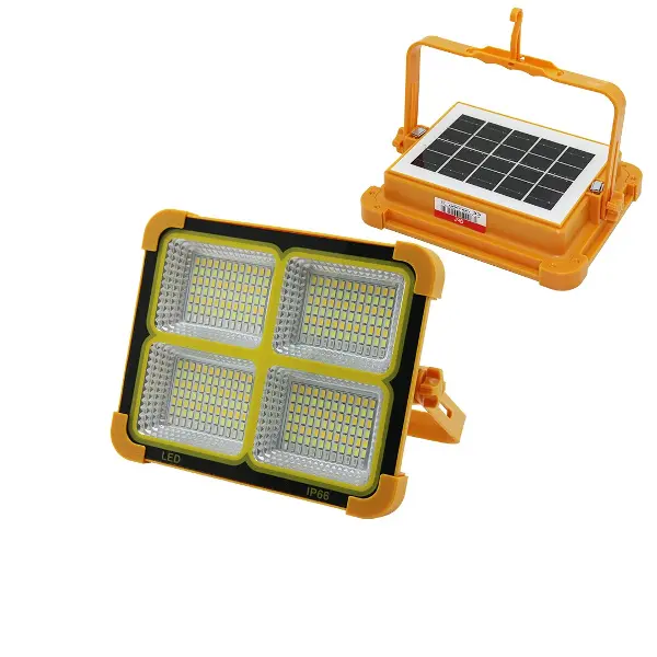 SOLAR LED LİGHT ÇAKARLI SOLAR PROJEKTÖR - POWERBANK KAMP - DIŞ MEKAN GÜNEŞ ENERJİLİ 12000mAh- 84X4=336LED (4745)