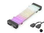 24 Pin Argb Anakart Güç Uzatma Kablosu Bükülebilir 2 Mm 108 Led Siyah ND2812B-2