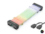 24 Pin Argb Anakart Güç Uzatma Kablosu Bükülebilir 2 Mm 108 Led Siyah ND2812B-1