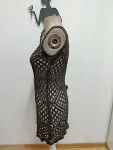 Kadın Askılı Yuvarlak Yakalı Kısa Triko Elbise-8