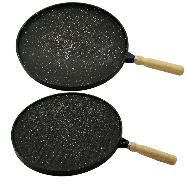 ÇİFT TARAFLI DÖKÜM GRANİT BAZLAMA - GÖZLEME TAVASI 36CM (4745)