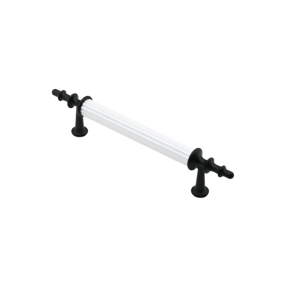 10 ADET BEYAZ - SİYAH BORU KULP 9.6CM (4745)