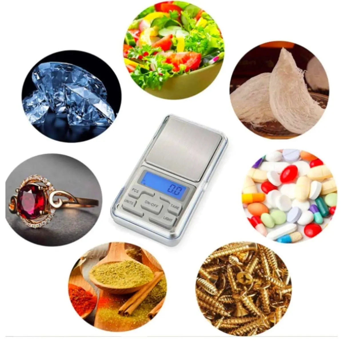 Dijital Hassas Elektronik Cep Terazi Tartı 500 Gr 0.01 Gr Hassasiyet (4745)-3