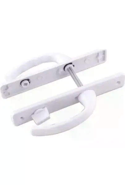 POŞETLİ BANYO-WC - KİLİTLİ BEYAZ PVC KAPI KOLU (4745)