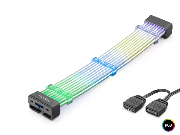 Bükülebilir Sleeved Ekran Kartı Argb Lightboard 2X8 Pin 44 Led Siyah ND2803B