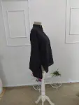 Kadın Truvakar Kollu Yakalı Rahat Gömlek-6