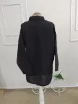 Kadın Truvakar Kollu Yakalı Rahat Gömlek-7
