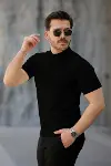 Erkek Kısa Kollu Hakim Yaka önü Düğmeli Viskon Bluz-8