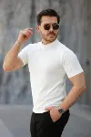 Erkek Kısa Kollu Hakim Yaka önü Düğmeli Viskon Bluz-8