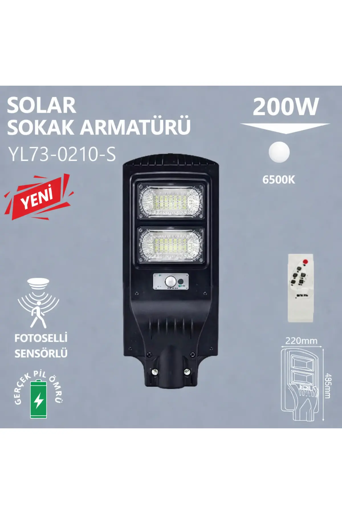 Solar Sokak Armatür 200W
