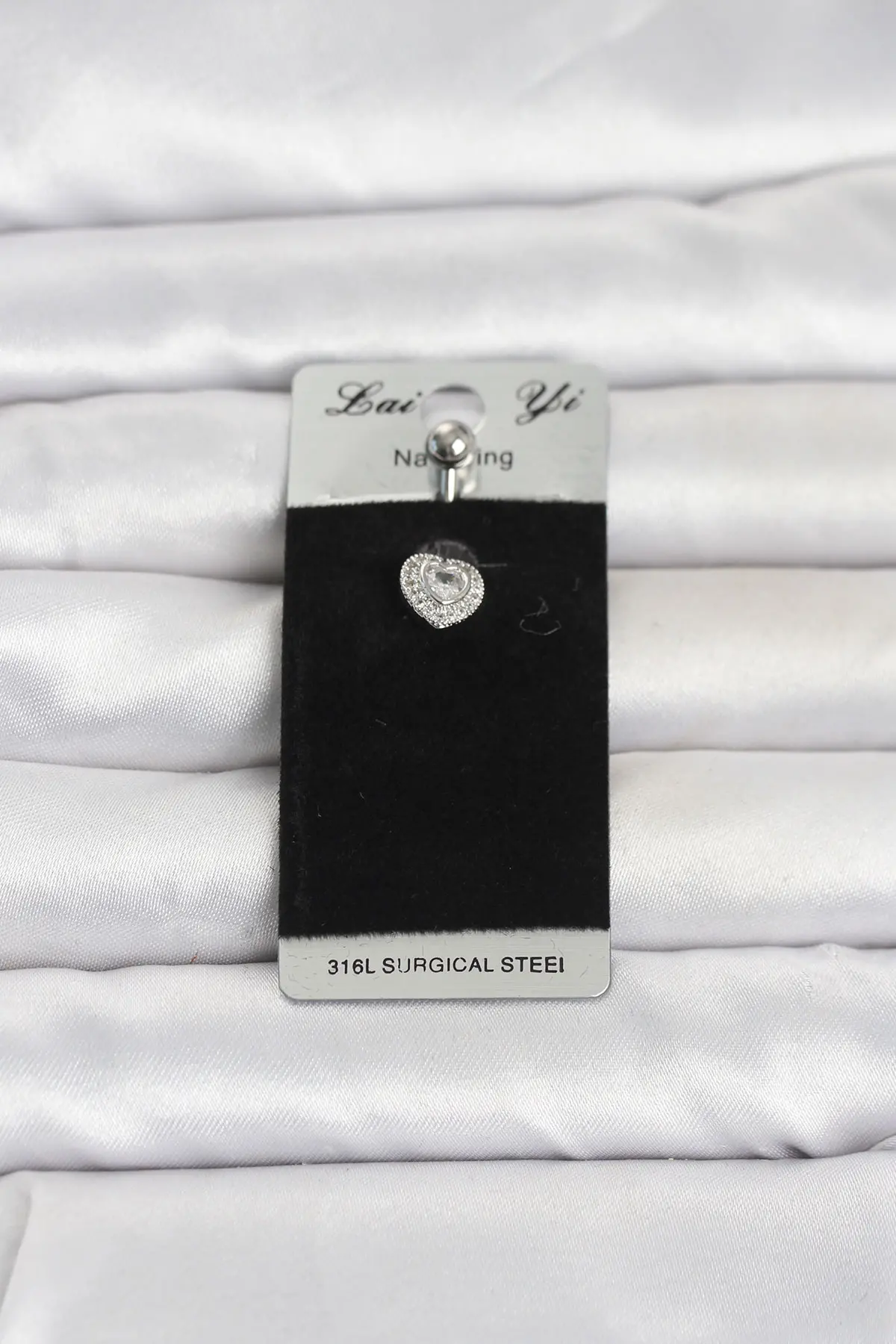 316L Cerrahi Çelik Minimal Kalp Model Göbek Piercing TJ-PR1399