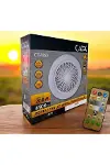CT-1153 Fanlı 42W 3 Renk Dim Edilebilir Kumandalı Poyraz LED Ampul E27 Duy-1
