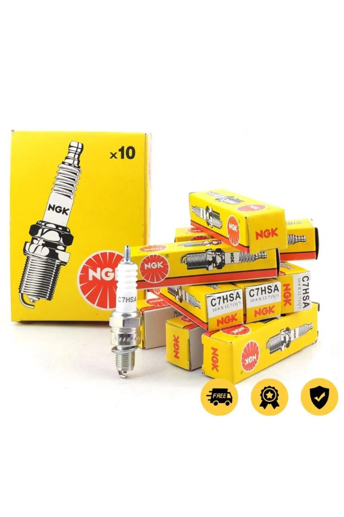 C7HSA Motosiklet Bujisi 10'lu Paket