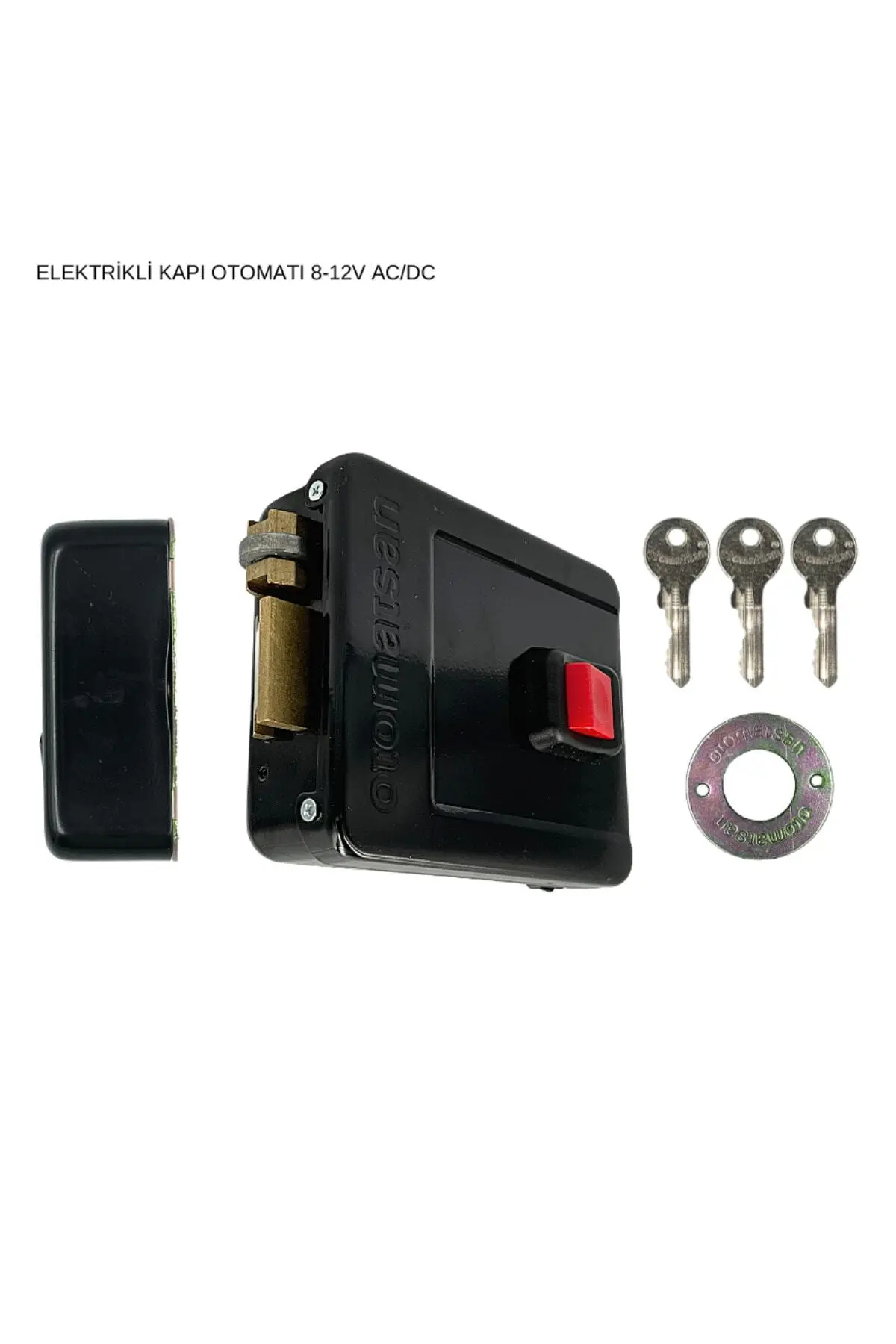 Elektrikli Kapı Otomat Kilidi Siyah (13mm-52mm)