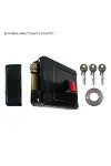 Elektrikli Kapı Otomat Kilidi Siyah (13mm-52mm)-1