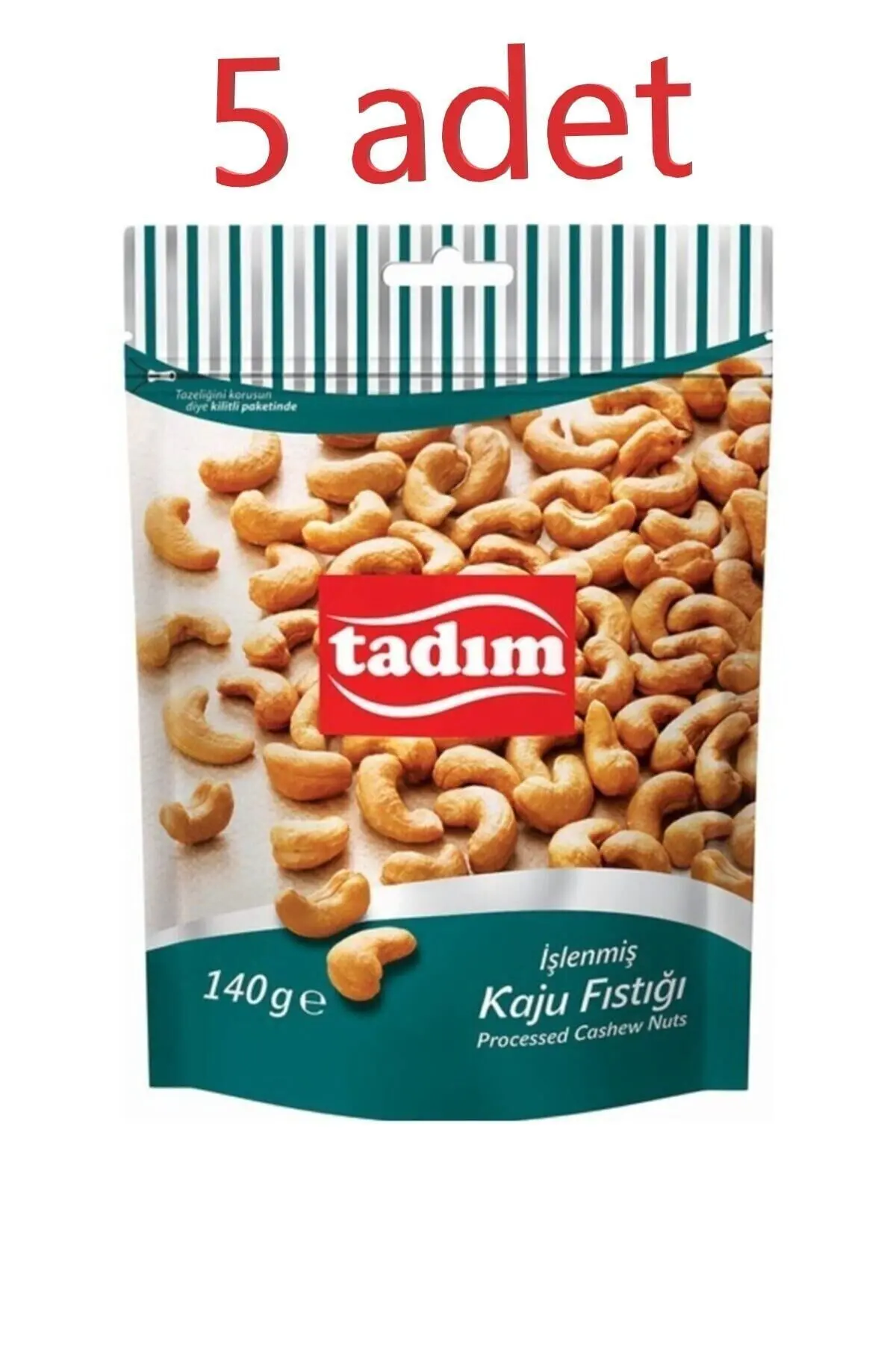 Kaju Işlenmiş Kaju 140 Gr X 5 Adet