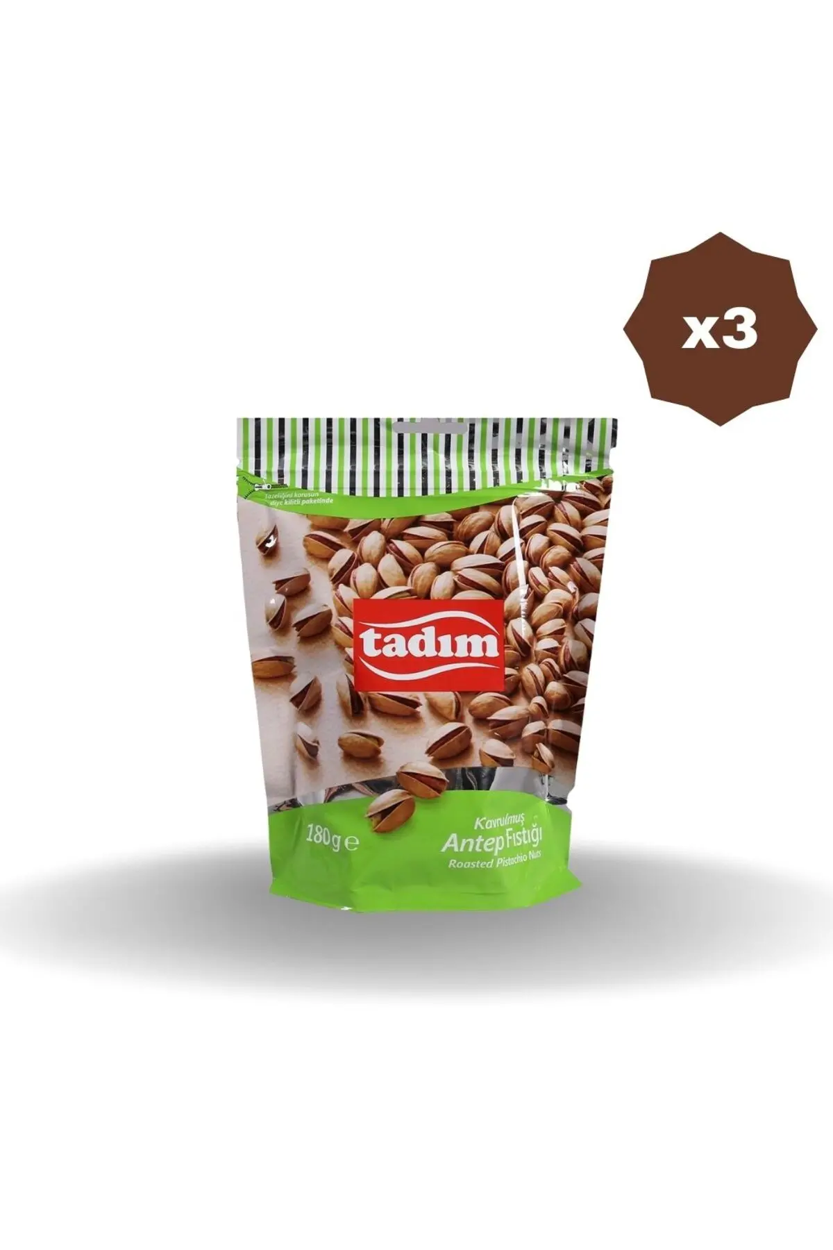 TADIM KAVRULMUŞ ANTEP FISTIĞI 180 GR X 3 ADET